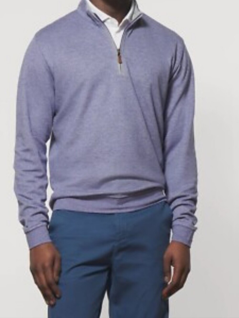 johnnie-O Lavender 1/4 Zip Pullover Sweater